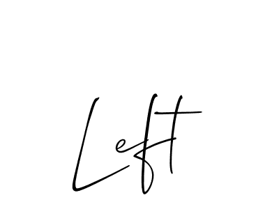 Check out images of Autograph of Left name. Actor Left Signature Style. Allison_Script is a professional sign style online. Left signature style 2 images and pictures png