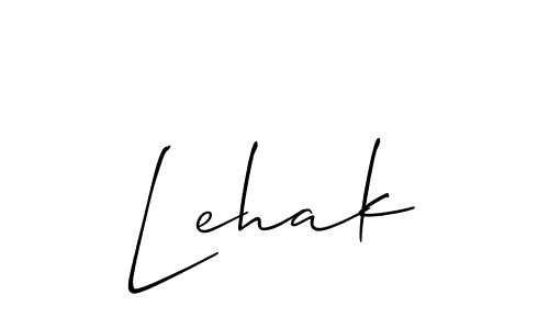 Also You can easily find your signature by using the search form. We will create Lehak name handwritten signature images for you free of cost using Allison_Script sign style. Lehak signature style 2 images and pictures png