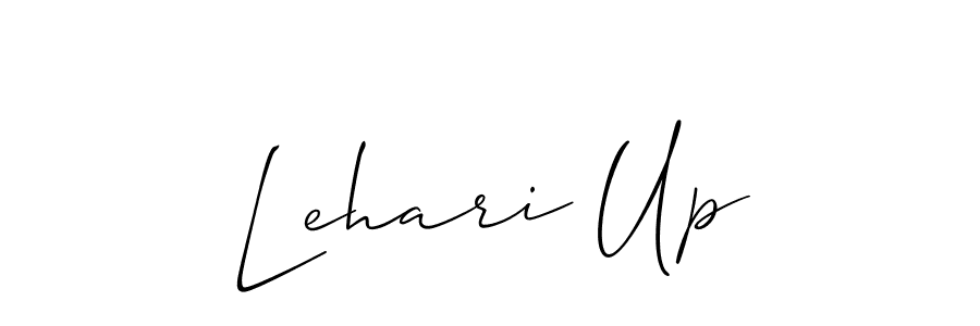 Lehari Up stylish signature style. Best Handwritten Sign (Allison_Script) for my name. Handwritten Signature Collection Ideas for my name Lehari Up. Lehari Up signature style 2 images and pictures png