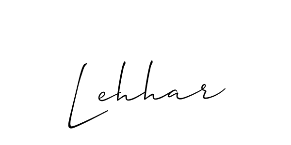 Create a beautiful signature design for name Lehhar. With this signature (Allison_Script) fonts, you can make a handwritten signature for free. Lehhar signature style 2 images and pictures png