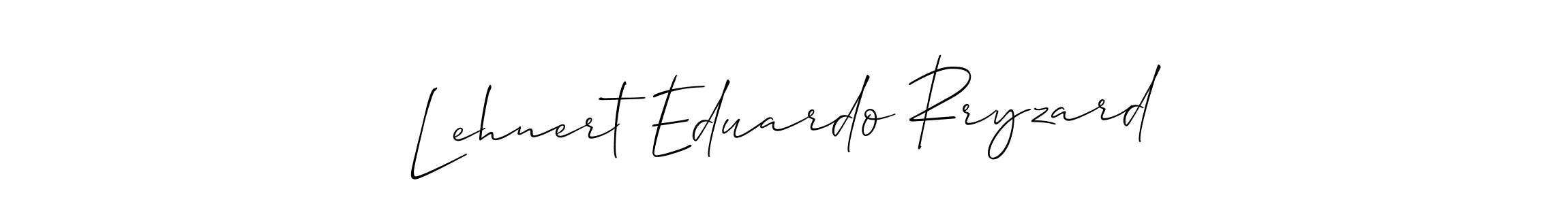 Use a signature maker to create a handwritten signature online. With this signature software, you can design (Allison_Script) your own signature for name Lehnert Eduardo Rryzard. Lehnert Eduardo Rryzard signature style 2 images and pictures png
