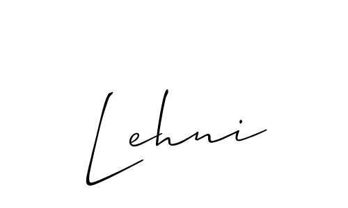 Also we have Lehni name is the best signature style. Create professional handwritten signature collection using Allison_Script autograph style. Lehni signature style 2 images and pictures png