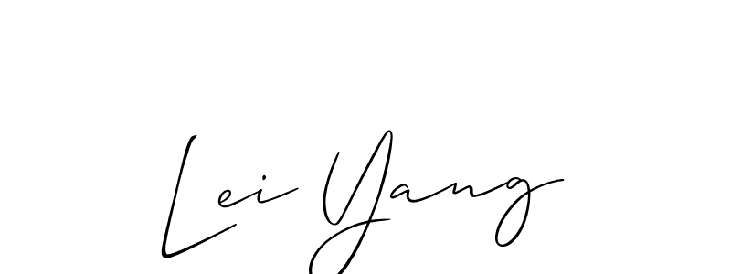 Also You can easily find your signature by using the search form. We will create Lei Yang name handwritten signature images for you free of cost using Allison_Script sign style. Lei Yang signature style 2 images and pictures png