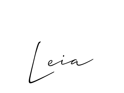 Also we have Leia name is the best signature style. Create professional handwritten signature collection using Allison_Script autograph style. Leia signature style 2 images and pictures png