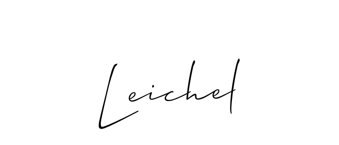 How to Draw Leichel signature style? Allison_Script is a latest design signature styles for name Leichel. Leichel signature style 2 images and pictures png