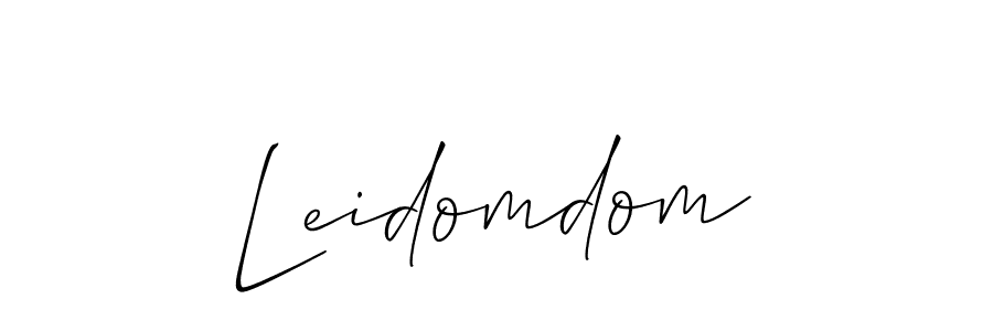 if you are searching for the best signature style for your name Leidomdom. so please give up your signature search. here we have designed multiple signature styles  using Allison_Script. Leidomdom signature style 2 images and pictures png