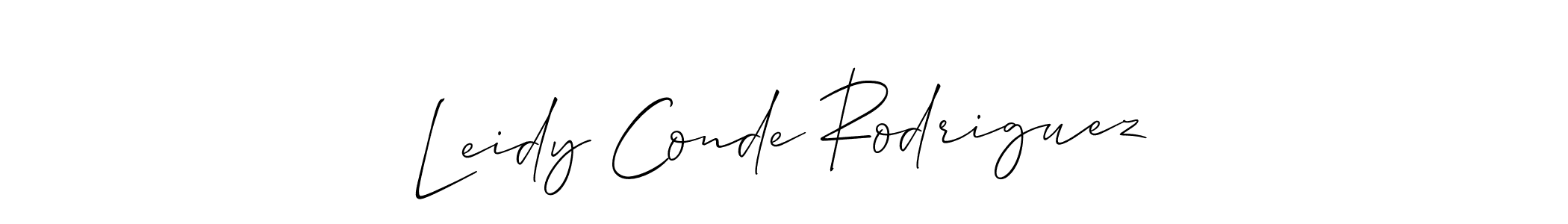 Check out images of Autograph of Leidy Conde Rodriguez name. Actor Leidy Conde Rodriguez Signature Style. Allison_Script is a professional sign style online. Leidy Conde Rodriguez signature style 2 images and pictures png