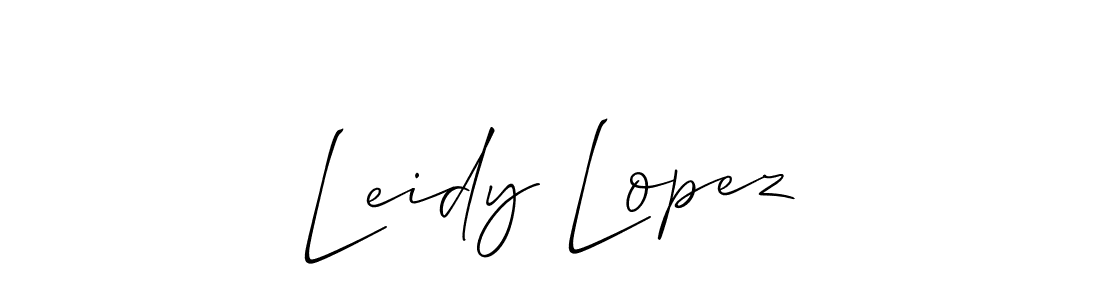 if you are searching for the best signature style for your name Leidy Lopez. so please give up your signature search. here we have designed multiple signature styles  using Allison_Script. Leidy Lopez signature style 2 images and pictures png