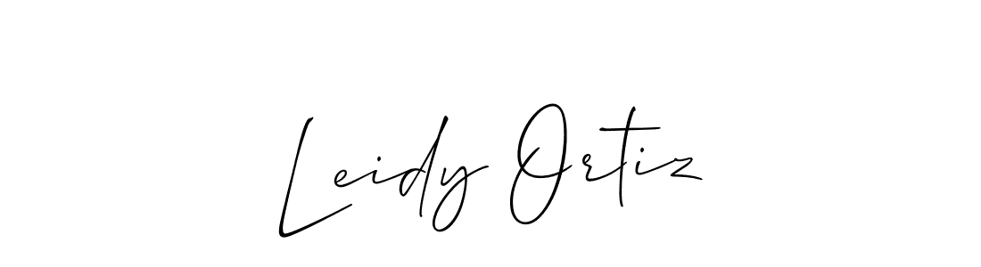 Make a beautiful signature design for name Leidy Ortiz. Use this online signature maker to create a handwritten signature for free. Leidy Ortiz signature style 2 images and pictures png