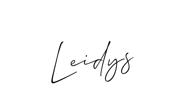 How to make Leidys signature? Allison_Script is a professional autograph style. Create handwritten signature for Leidys name. Leidys signature style 2 images and pictures png