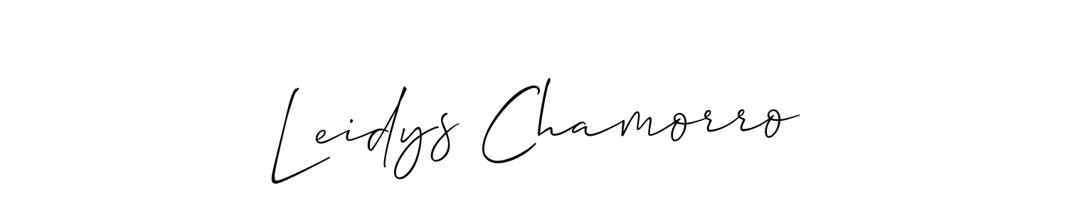 if you are searching for the best signature style for your name Leidys Chamorro. so please give up your signature search. here we have designed multiple signature styles  using Allison_Script. Leidys Chamorro signature style 2 images and pictures png