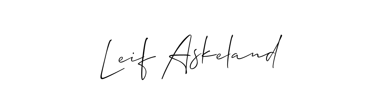 Similarly Allison_Script is the best handwritten signature design. Signature creator online .You can use it as an online autograph creator for name Leif Askeland. Leif Askeland signature style 2 images and pictures png