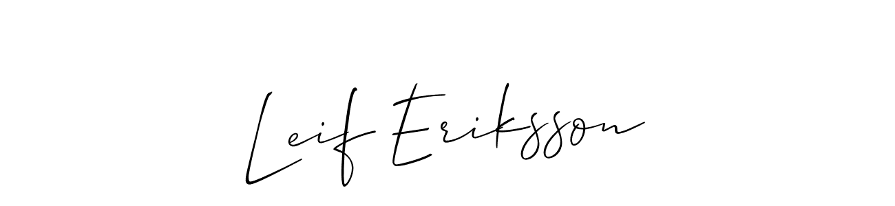 This is the best signature style for the Leif Eriksson name. Also you like these signature font (Allison_Script). Mix name signature. Leif Eriksson signature style 2 images and pictures png