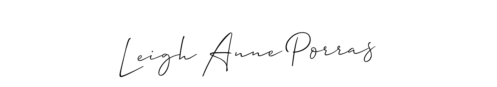 Here are the top 10 professional signature styles for the name Leigh Anne Porras. These are the best autograph styles you can use for your name. Leigh Anne Porras signature style 2 images and pictures png