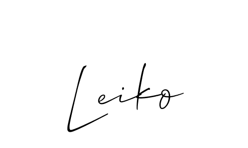 Make a beautiful signature design for name Leiko. Use this online signature maker to create a handwritten signature for free. Leiko signature style 2 images and pictures png