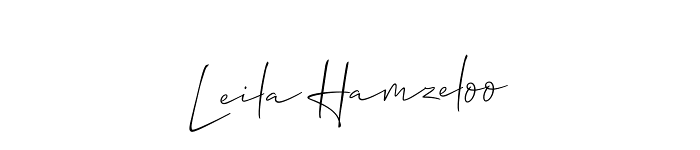 Check out images of Autograph of Leila Hamzeloo name. Actor Leila Hamzeloo Signature Style. Allison_Script is a professional sign style online. Leila Hamzeloo signature style 2 images and pictures png