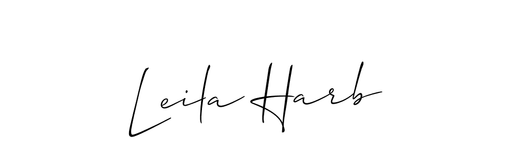 Also we have Leila Harb name is the best signature style. Create professional handwritten signature collection using Allison_Script autograph style. Leila Harb signature style 2 images and pictures png