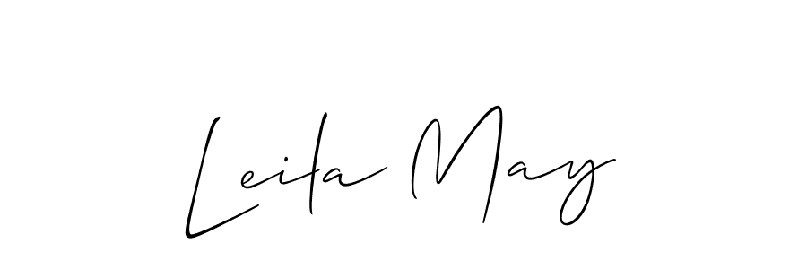 Use a signature maker to create a handwritten signature online. With this signature software, you can design (Allison_Script) your own signature for name Leila May. Leila May signature style 2 images and pictures png