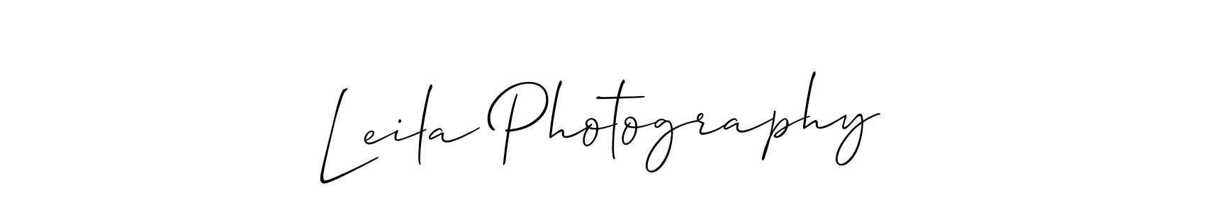 Make a beautiful signature design for name Leila Photography. Use this online signature maker to create a handwritten signature for free. Leila Photography signature style 2 images and pictures png