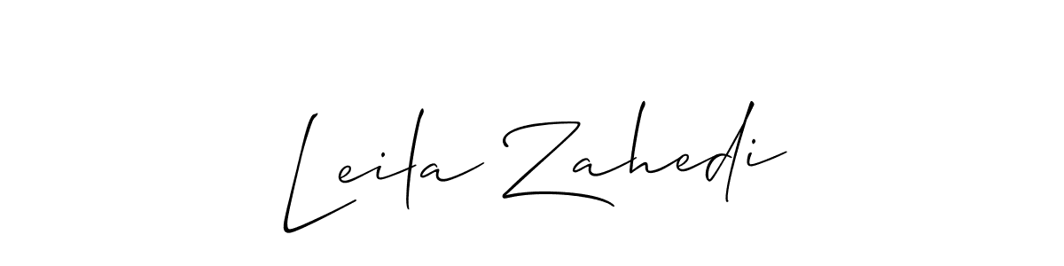 Make a beautiful signature design for name Leila Zahedi. Use this online signature maker to create a handwritten signature for free. Leila Zahedi signature style 2 images and pictures png