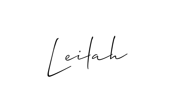 Best and Professional Signature Style for Leilah. Allison_Script Best Signature Style Collection. Leilah signature style 2 images and pictures png