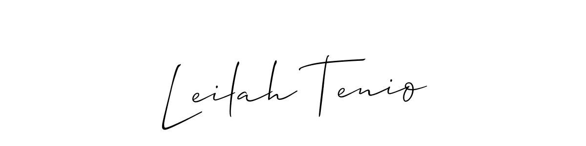 Check out images of Autograph of Leilah Tenio name. Actor Leilah Tenio Signature Style. Allison_Script is a professional sign style online. Leilah Tenio signature style 2 images and pictures png