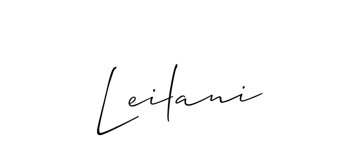 The best way (Allison_Script) to make a short signature is to pick only two or three words in your name. The name Leilani include a total of six letters. For converting this name. Leilani signature style 2 images and pictures png