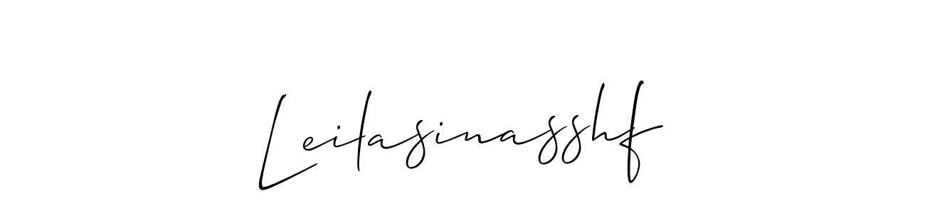 How to make Leilasinasshf name signature. Use Allison_Script style for creating short signs online. This is the latest handwritten sign. Leilasinasshf signature style 2 images and pictures png