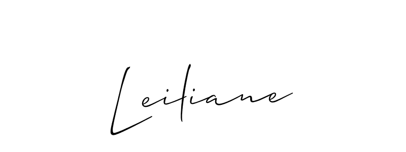 Leiliane stylish signature style. Best Handwritten Sign (Allison_Script) for my name. Handwritten Signature Collection Ideas for my name Leiliane. Leiliane signature style 2 images and pictures png