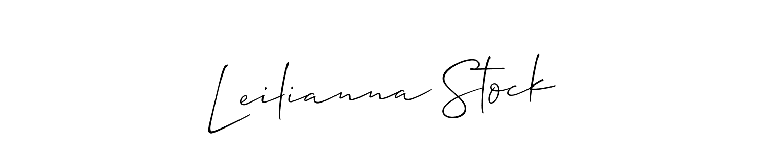 Check out images of Autograph of Leilianna Stock name. Actor Leilianna Stock Signature Style. Allison_Script is a professional sign style online. Leilianna Stock signature style 2 images and pictures png