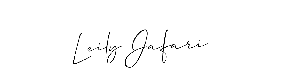 Similarly Allison_Script is the best handwritten signature design. Signature creator online .You can use it as an online autograph creator for name Leily Jafari. Leily Jafari signature style 2 images and pictures png