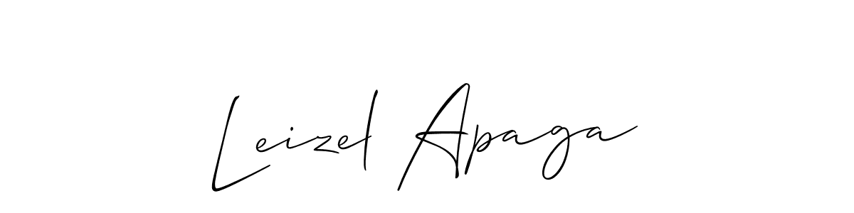 Also we have Leizel Apaga name is the best signature style. Create professional handwritten signature collection using Allison_Script autograph style. Leizel Apaga signature style 2 images and pictures png