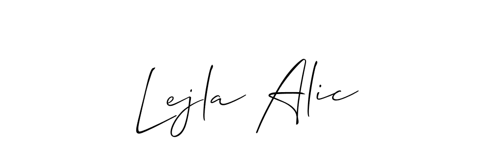How to Draw Lejla Alic signature style? Allison_Script is a latest design signature styles for name Lejla Alic. Lejla Alic signature style 2 images and pictures png