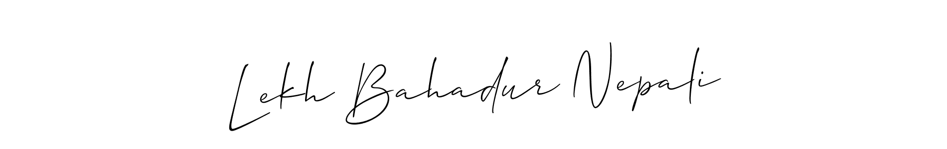 This is the best signature style for the Lekh Bahadur Nepali name. Also you like these signature font (Allison_Script). Mix name signature. Lekh Bahadur Nepali signature style 2 images and pictures png