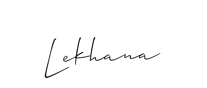 You should practise on your own different ways (Allison_Script) to write your name (Lekhana) in signature. don't let someone else do it for you. Lekhana signature style 2 images and pictures png