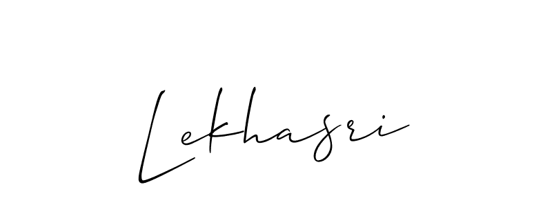 Lekhasri stylish signature style. Best Handwritten Sign (Allison_Script) for my name. Handwritten Signature Collection Ideas for my name Lekhasri. Lekhasri signature style 2 images and pictures png