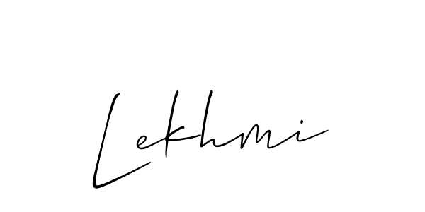 You should practise on your own different ways (Allison_Script) to write your name (Lekhmi) in signature. don't let someone else do it for you. Lekhmi signature style 2 images and pictures png
