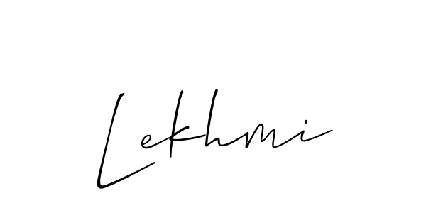 You should practise on your own different ways (Allison_Script) to write your name (Lekhmi) in signature. don't let someone else do it for you. Lekhmi signature style 2 images and pictures png