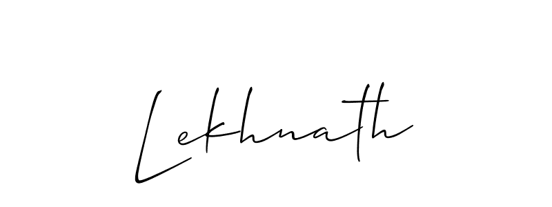 How to Draw Lekhnath signature style? Allison_Script is a latest design signature styles for name Lekhnath. Lekhnath signature style 2 images and pictures png
