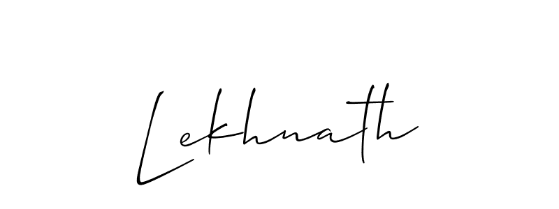 Also You can easily find your signature by using the search form. We will create Lekhnath name handwritten signature images for you free of cost using Allison_Script sign style. Lekhnath signature style 2 images and pictures png