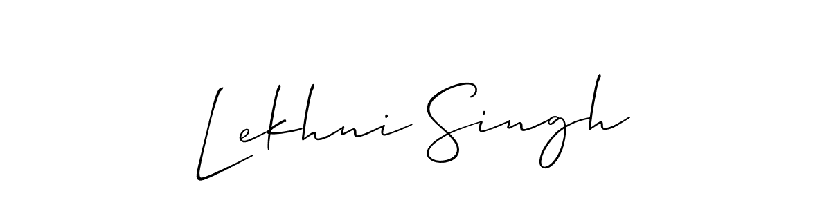 Once you've used our free online signature maker to create your best signature Allison_Script style, it's time to enjoy all of the benefits that Lekhni Singh name signing documents. Lekhni Singh signature style 2 images and pictures png