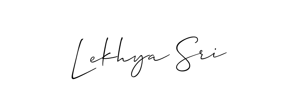 Create a beautiful signature design for name Lekhya Sri. With this signature (Allison_Script) fonts, you can make a handwritten signature for free. Lekhya Sri signature style 2 images and pictures png