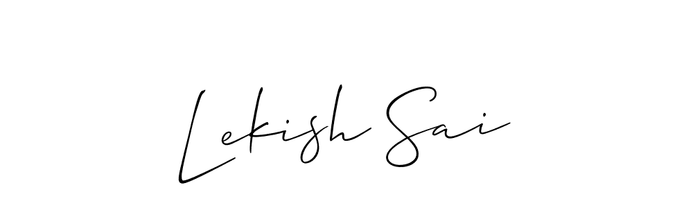 Lekish Sai stylish signature style. Best Handwritten Sign (Allison_Script) for my name. Handwritten Signature Collection Ideas for my name Lekish Sai. Lekish Sai signature style 2 images and pictures png