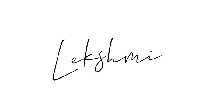 Create a beautiful signature design for name Lekshmi. With this signature (Allison_Script) fonts, you can make a handwritten signature for free. Lekshmi signature style 2 images and pictures png