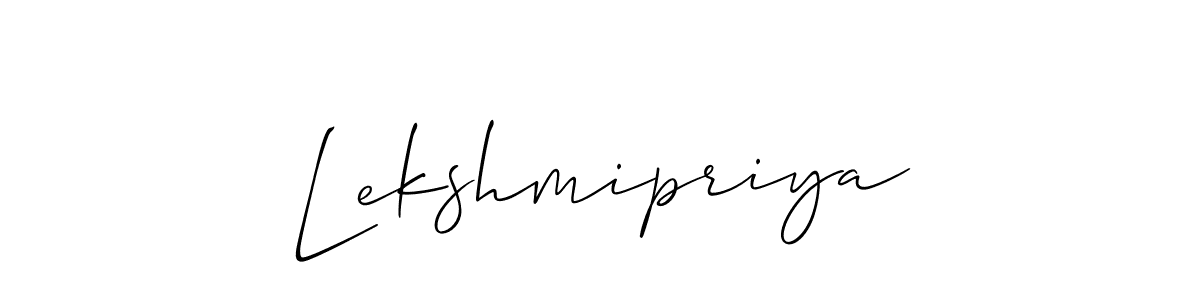 Best and Professional Signature Style for Lekshmipriya. Allison_Script Best Signature Style Collection. Lekshmipriya signature style 2 images and pictures png