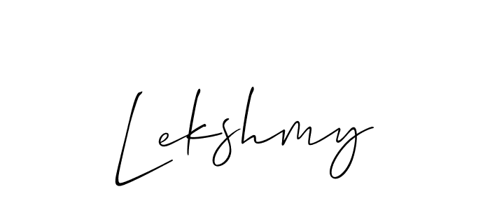 Best and Professional Signature Style for Lekshmy. Allison_Script Best Signature Style Collection. Lekshmy signature style 2 images and pictures png