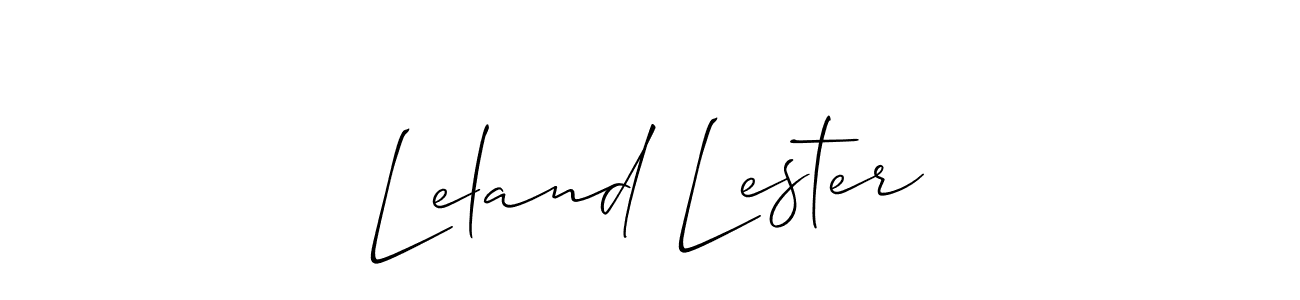 Make a beautiful signature design for name Leland Lester. Use this online signature maker to create a handwritten signature for free. Leland Lester signature style 2 images and pictures png