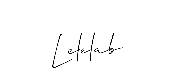 How to Draw Lelelab signature style? Allison_Script is a latest design signature styles for name Lelelab. Lelelab signature style 2 images and pictures png