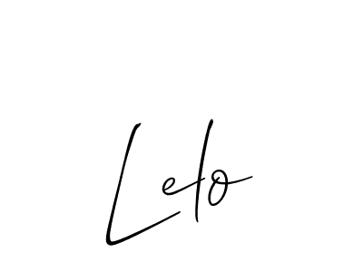 Create a beautiful signature design for name Lelo. With this signature (Allison_Script) fonts, you can make a handwritten signature for free. Lelo signature style 2 images and pictures png