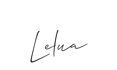 Best and Professional Signature Style for Lelua. Allison_Script Best Signature Style Collection. Lelua signature style 2 images and pictures png